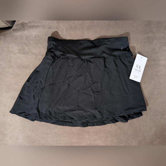 Black Sports Mini Skirt Golf Skirt - Picture 2 of 7